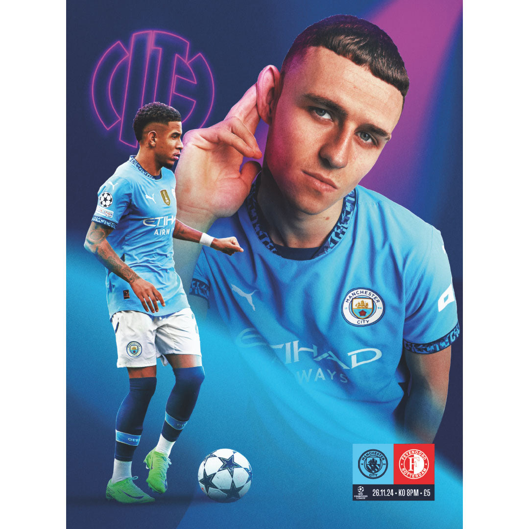 Manchester City vs Feyenoord Matchday Programmes – Ignition Sports