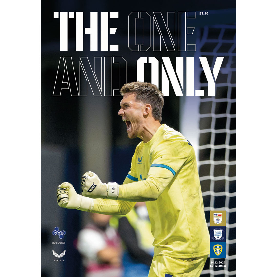 Preston North End v Leeds United Matchday Football Programmes