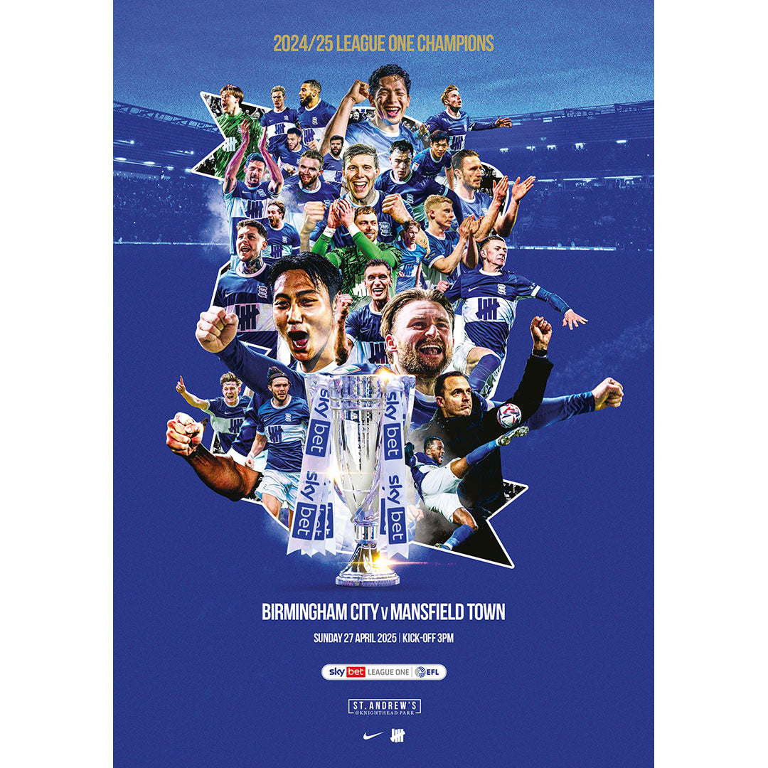 Birmingham City v Mansfield Town Matchday Football Programmes