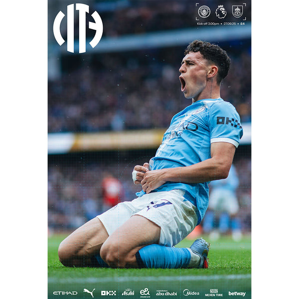 Manchester City vs Burnley Matchday Football Programme – Ignition