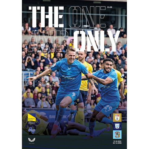 Preston North End v Coventry City football programmes