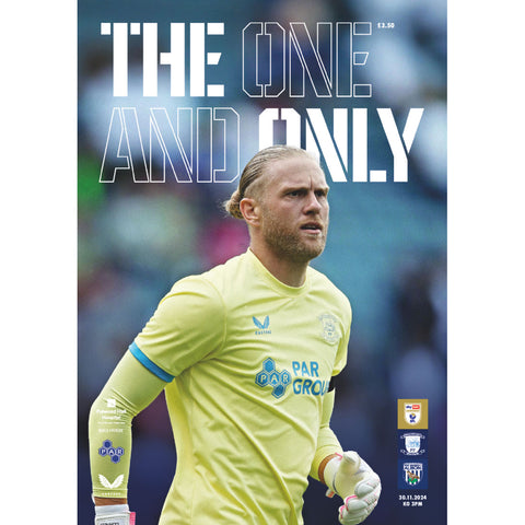 Preston North End v West Bromwich Albion football programmes