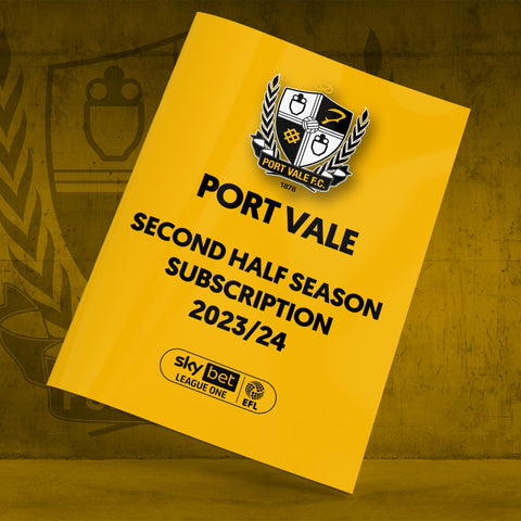 Port Vale Second Half Season Subscription 2023-24