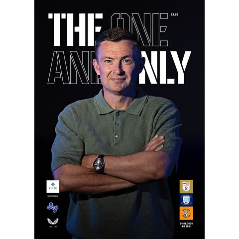 Preston North End v Luton Town football programmes