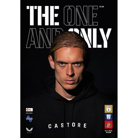 Preston North End v Sunderland football programmes