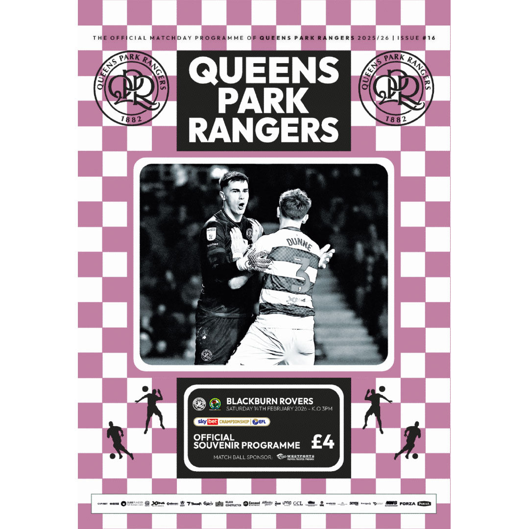 Queens Park Rangers v Blackburn Rovers Matchday Football Programme ...