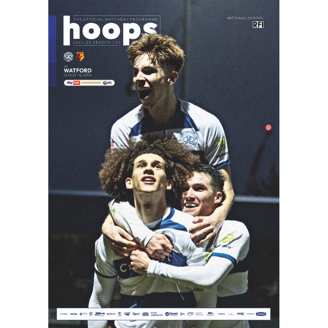 Queens Park Rangers v Watford football programmes