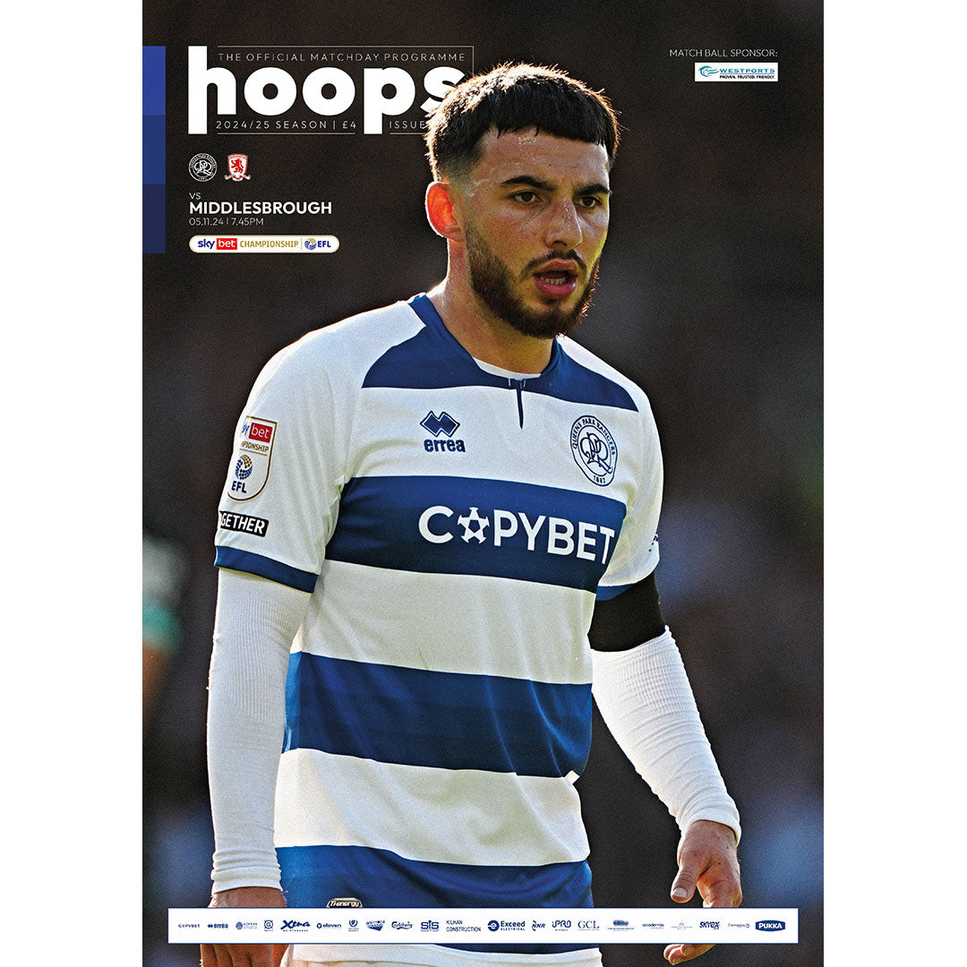 Queens Park Rangers v Middlesbrough Matchday Football Programmes ...