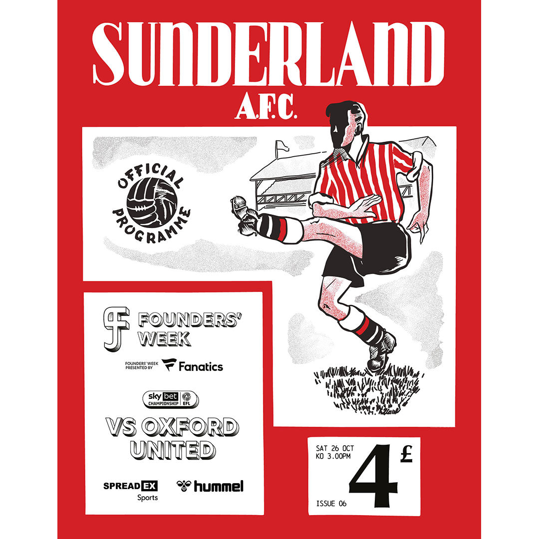 Safc Programmes Sunderland v Oxford United Matchday Football Programmes – Ignition ...