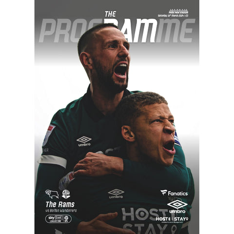 Derby County v Bolton Wanderers