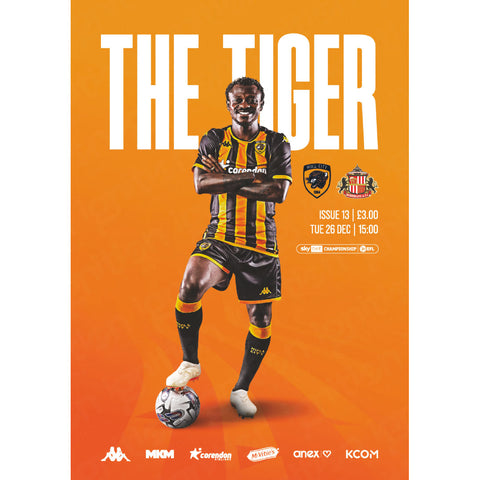 Hull City v Sunderland football programmes