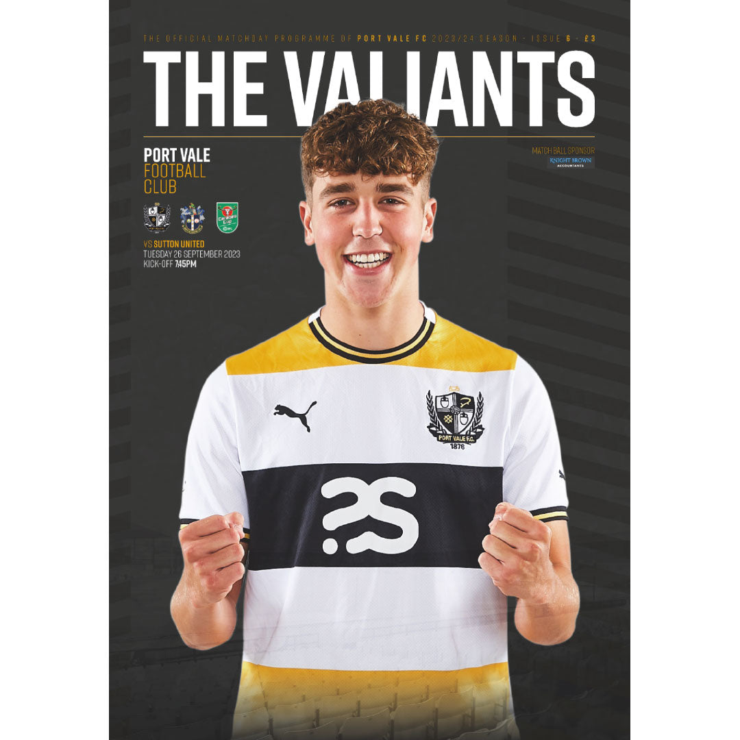 Port Vale v Sutton United (EFL Cup) Ignition Sports Media