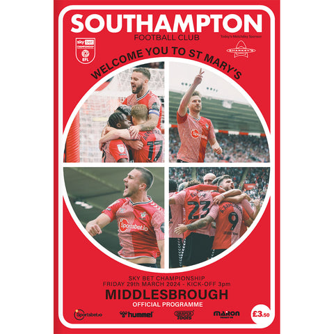 Southampton v Middlesbrough