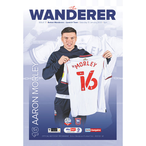 Bolton Wanderers vs Ipswich Town football programme