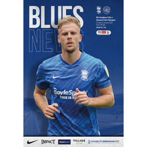 Birmingham City vs Queens Park Rangers football programmes