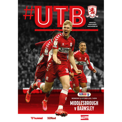Middlesbrough vs Barnsley football programmes