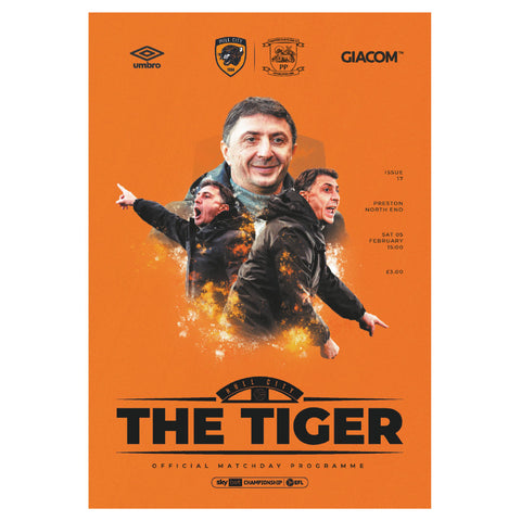 Hull City vs Preston North End football programme