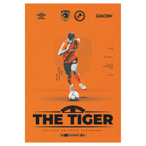 Hull City vs Millwall football programmes