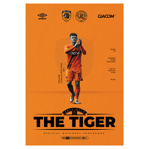 Hull City vs Queens Park Rangers football programmes