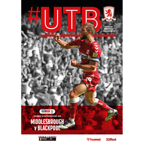 Middlesbrough vs Blackpool football programmes