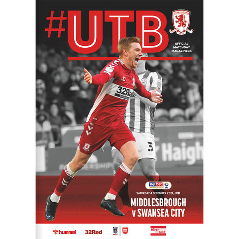 Middlesbrough vs Swansea City football programmes