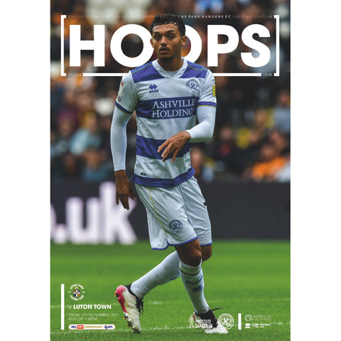 Queens Park Rangers vs Luton Town football programmes