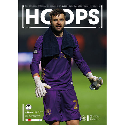 Queens Park Rangers vs Swansea City football programmes