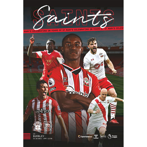 Southampton vs Burnley football programmes