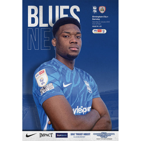 Birmingham City vs Barnsley football programmes