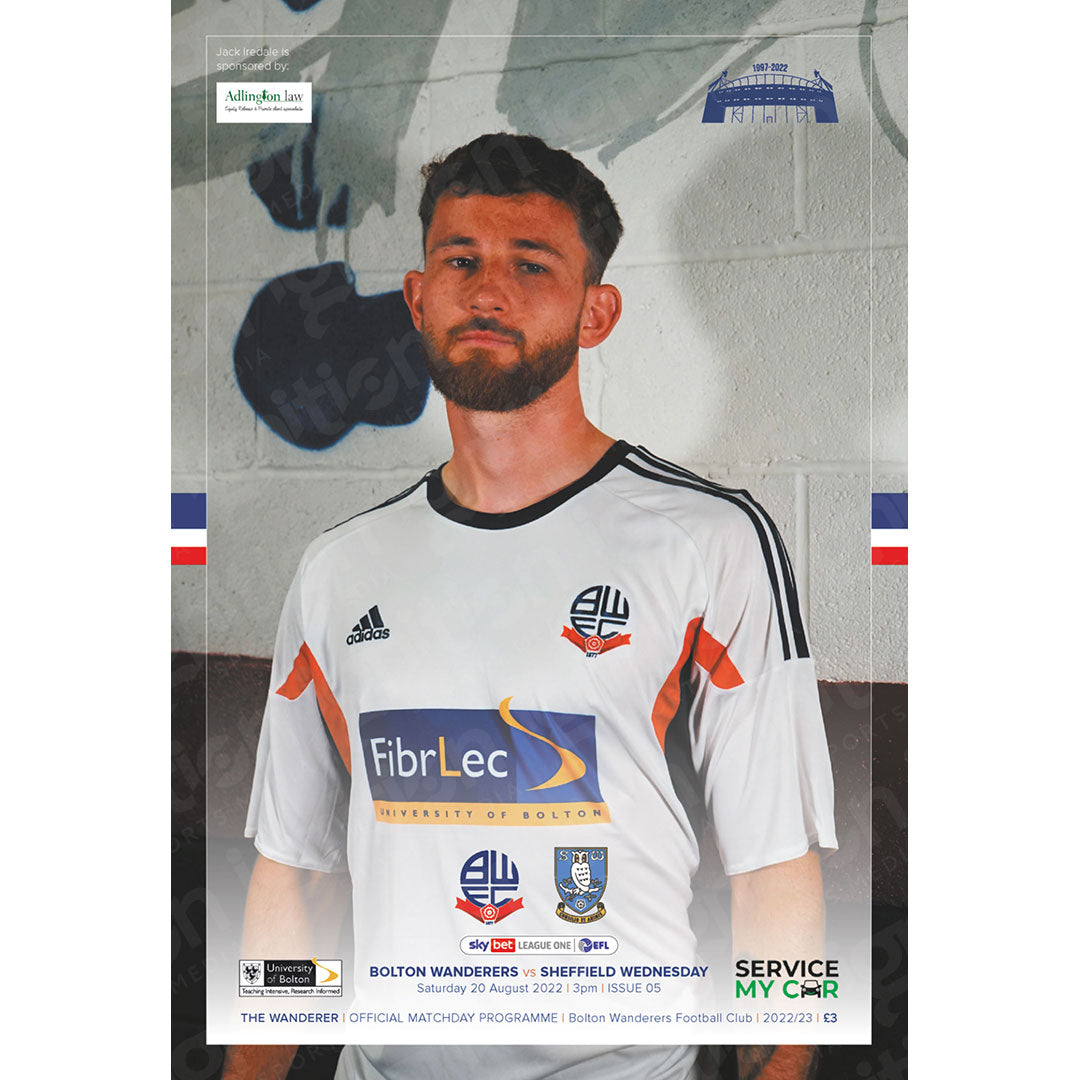 Bolton Wanderers Vs Sheffield Wednesday Matchday Football Programmes