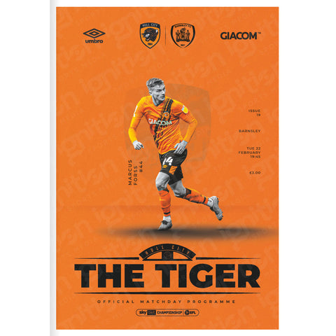 Hull City vs Barnsley football programmes