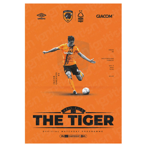Hull City vs Nottingham Forest football programe