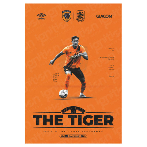 Hull City vs Huddersfield Town football programmes