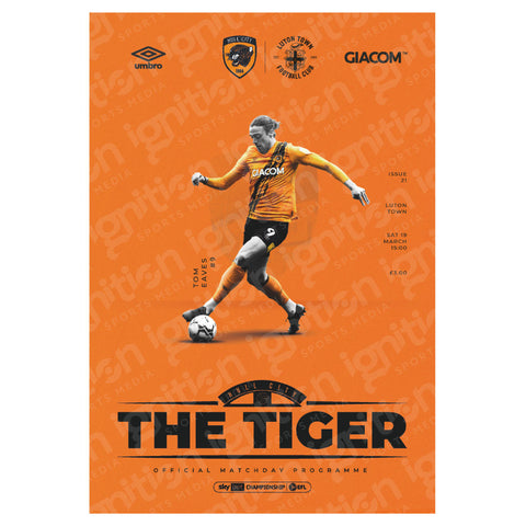 Hull City vs Luton Town football programmes