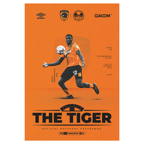 Hull City vs Peterborough United football programme