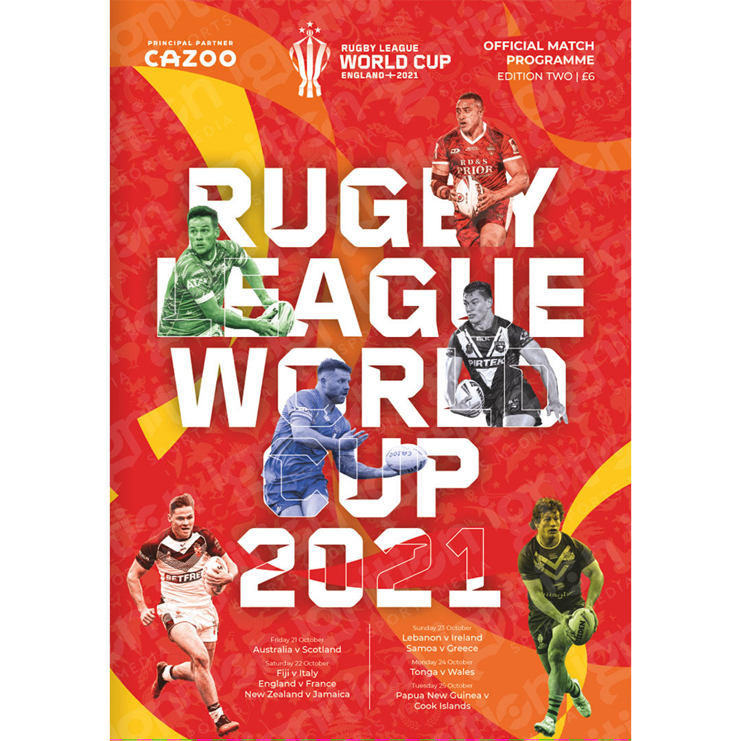 World Rugby Rprogramms Rugby League World Cup Issue 2 Matchday Rugby Programmes – Ignition ...