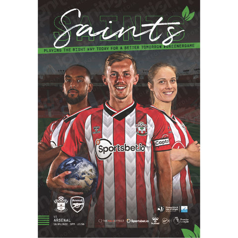 Southampton vs Arsenal football programme