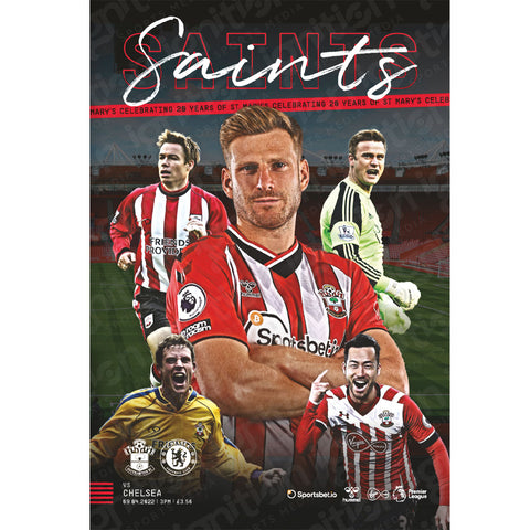Southampton vs Chelsea football programmes