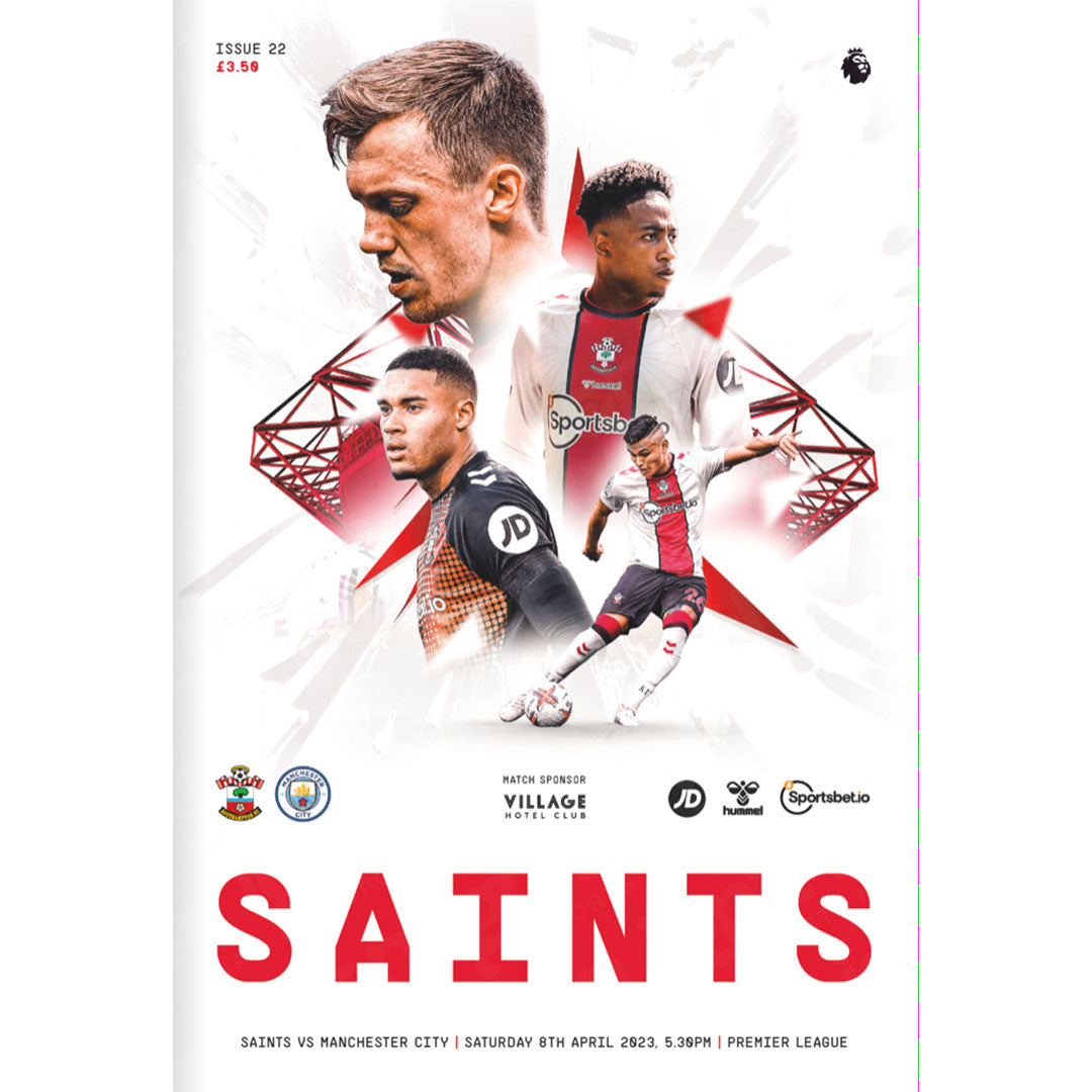 Southampton vs Manchester City football programmes