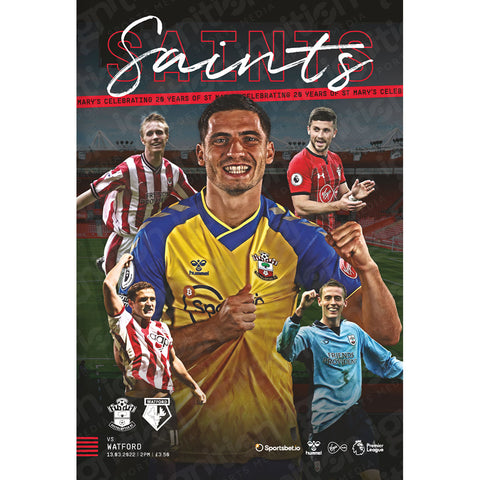 Southampton vs Watford football programmes