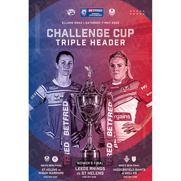 Challenge Cup 'Triple Header' 2022 Matchday Rugby Programmes