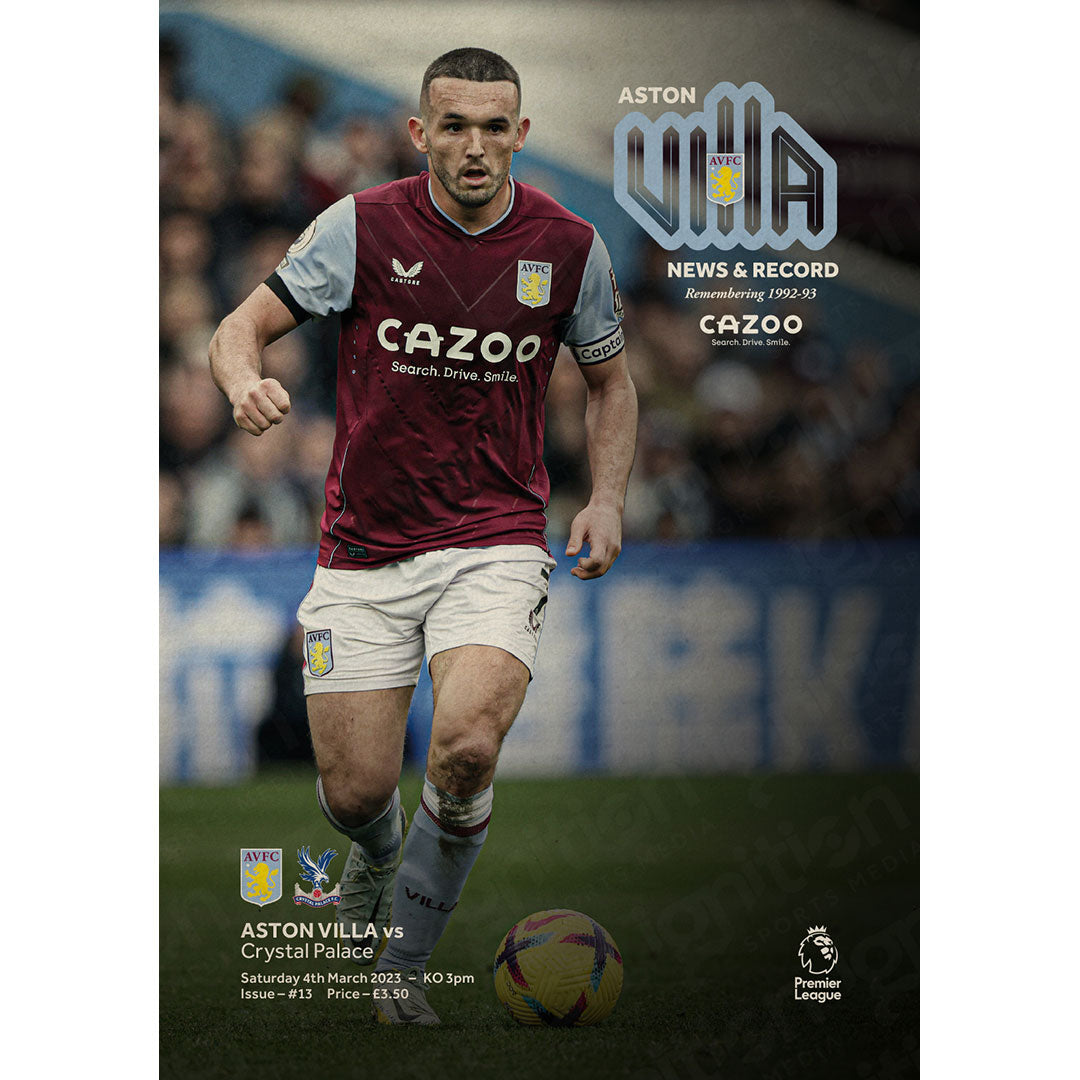 Villa Park West Brom V Aston Villa On Tv Aston Villa Crystal